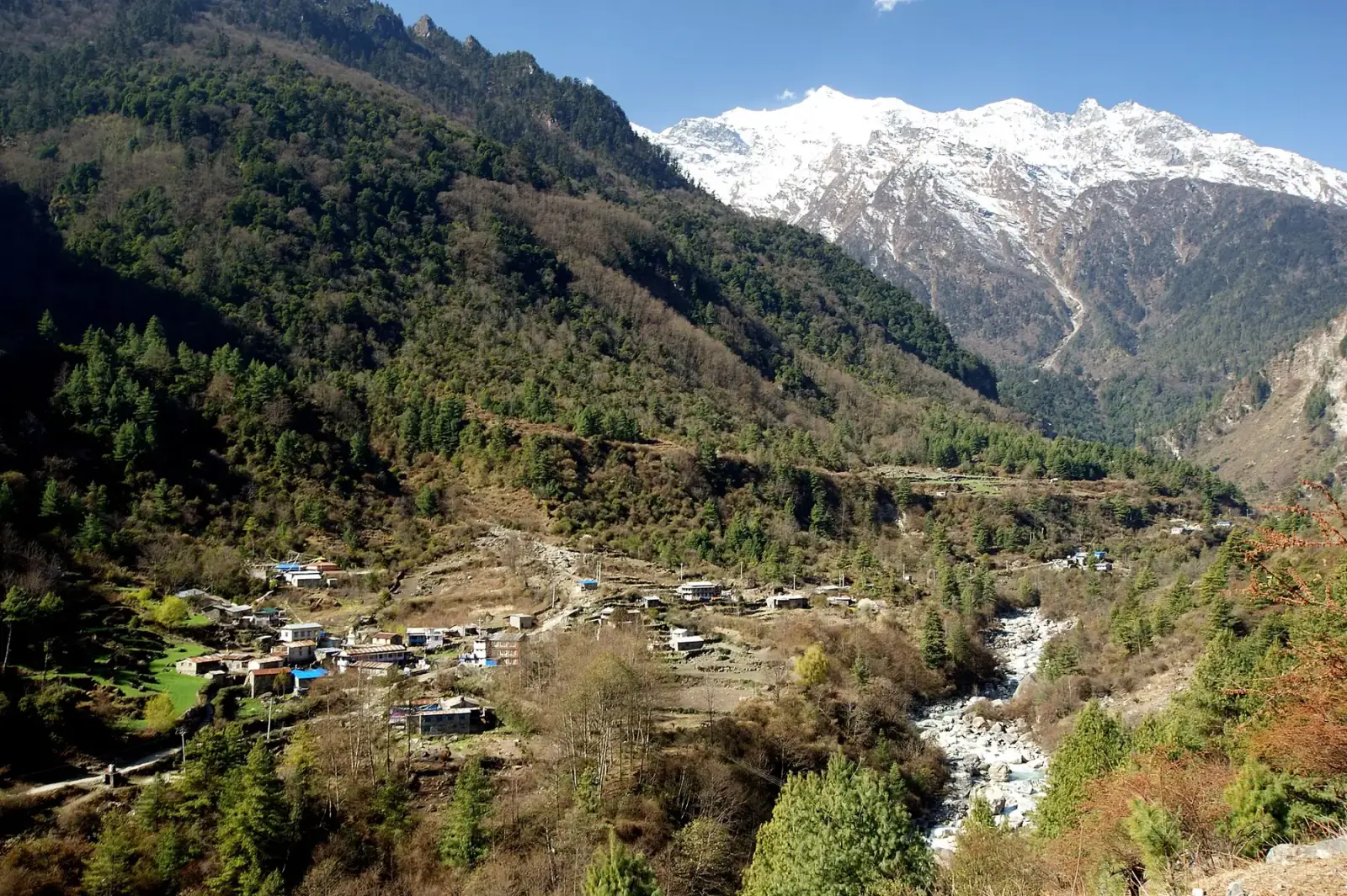 Bagarchap, Manang, Nepal — on the Annapurna Circuit trek route