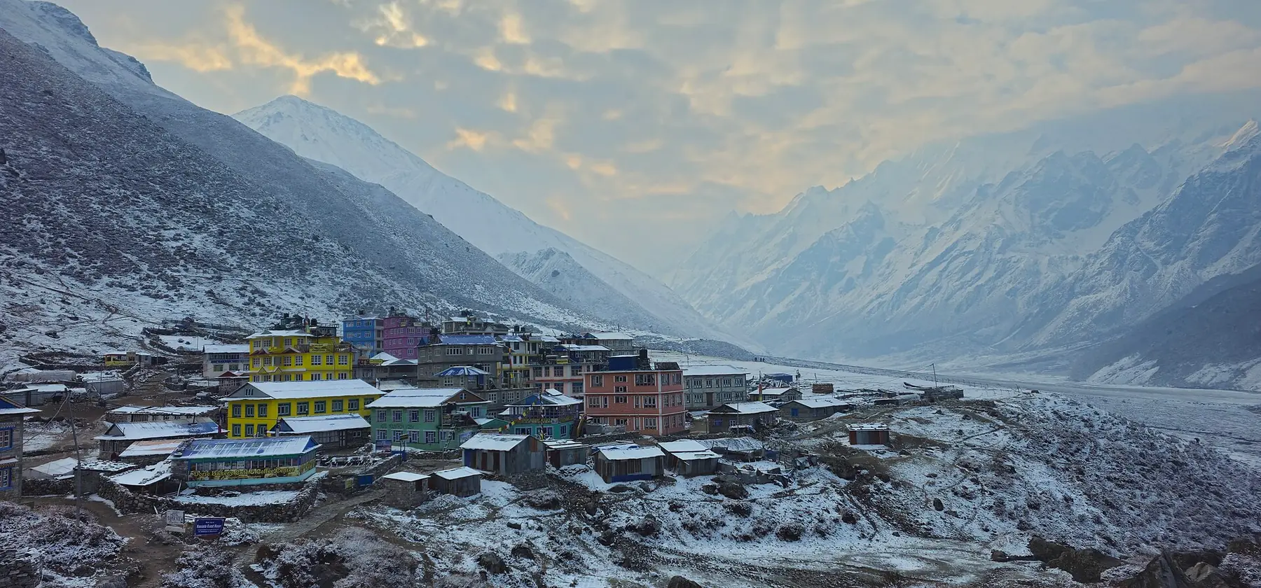 Kyanjin Valley Range — on the Langtang-Gosaikunda-Helambu trek route