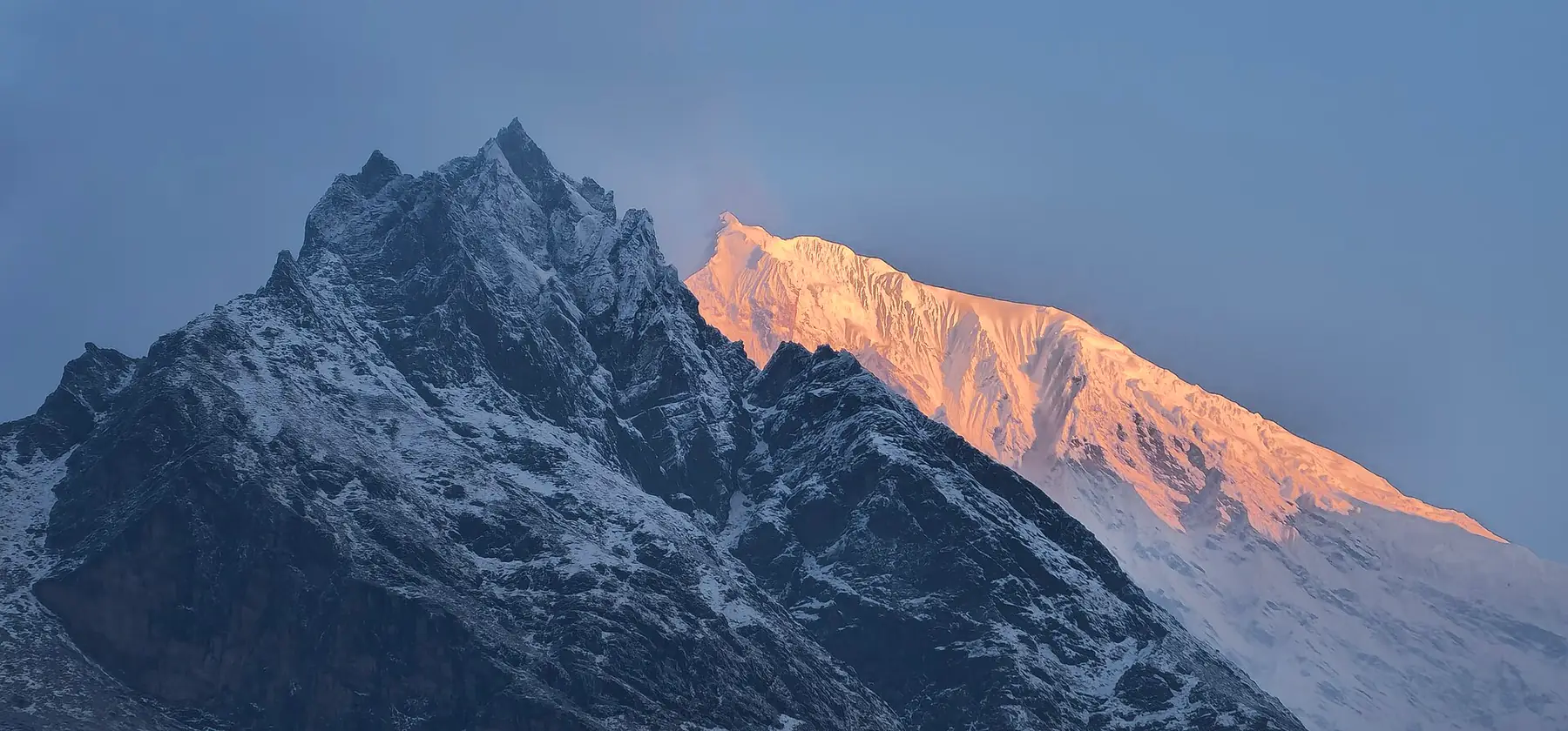 Himalayas at Lantang NP — on the Tamang Heritage trek route